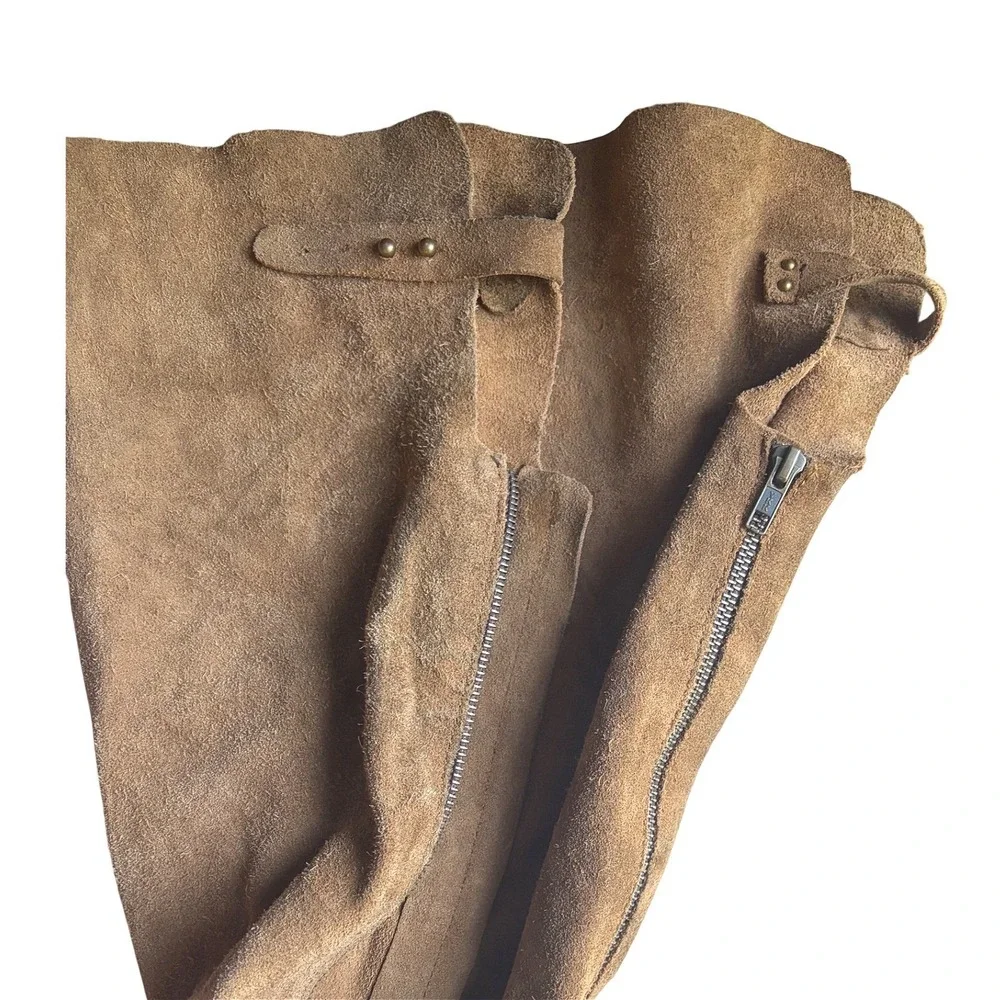 Free People Carlisle Boot Suede Brown Over The Knee Distressed Tall Boots 40